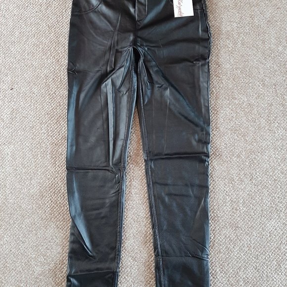 New Warm Leather Scrunch Back Leggings Pants - Picture 13 of 15